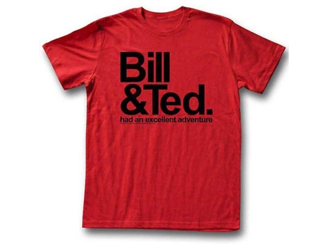 Camiseta ROCKINSTONE BNT de la excelente aventura de Bill y Teds (L)