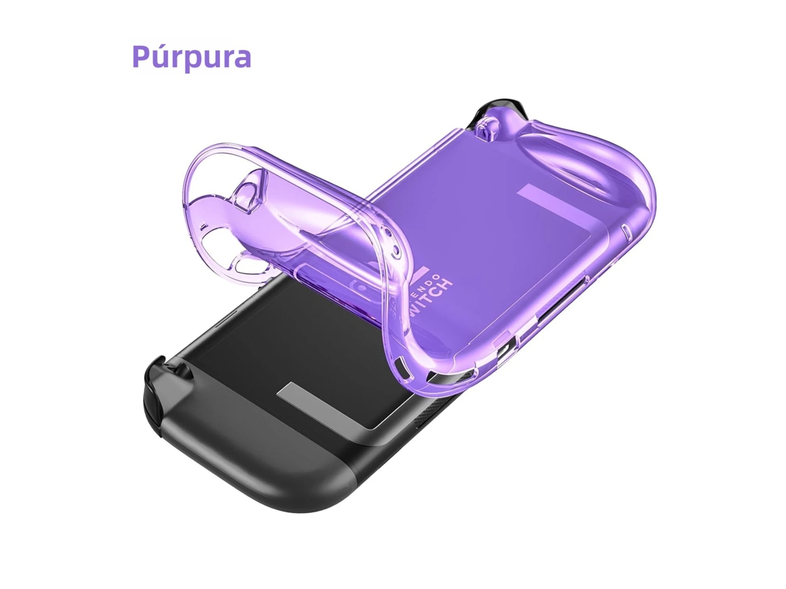 (roxo) Switch 2 - Capa Protetora Transparente - Resistente A Arranhões, À Prova De Choque E Com Design Ergonômico Para Uma Pegada Confortável.