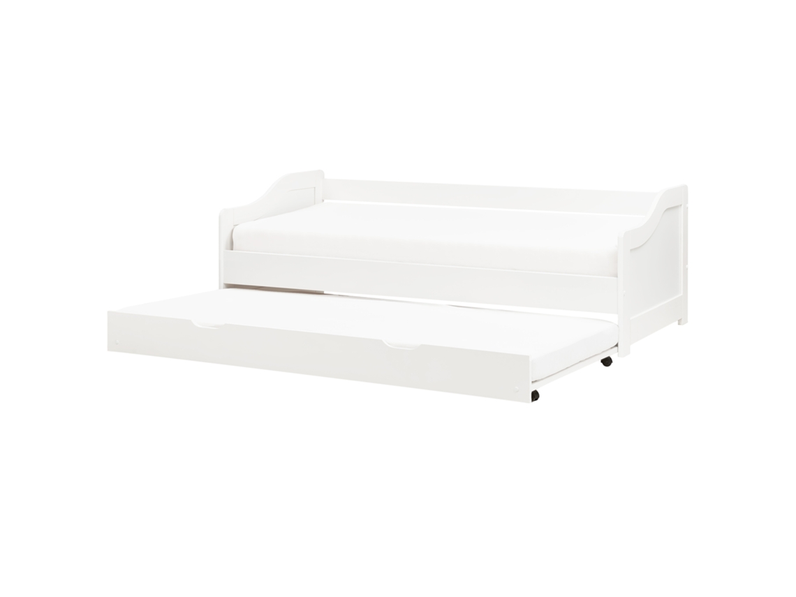 Cama con Somier Luneray BELIANI Blanco (189x206x65)