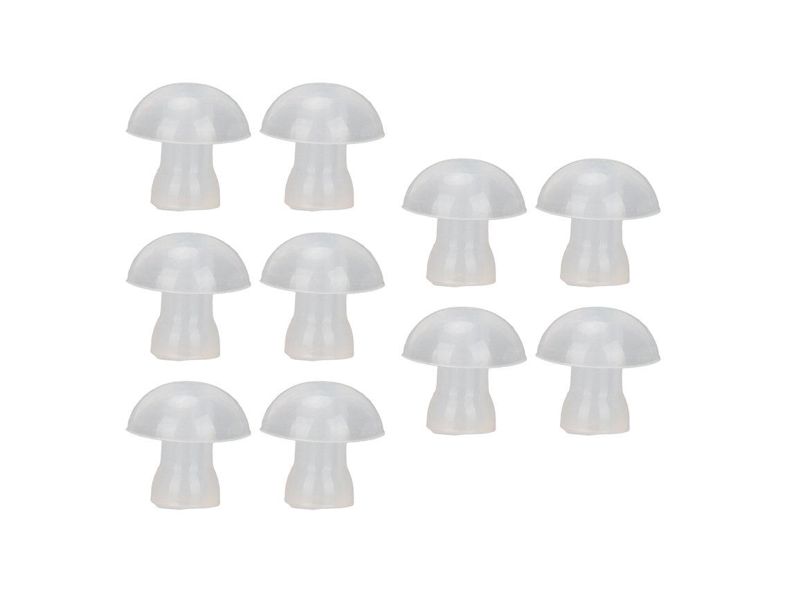10 Pontas De Orelha Para Aparelhos Auditivos Silicone Macias Domes Universal Substituição 14mm