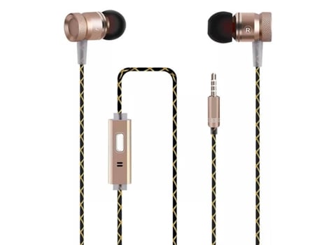 Auriculares con Cable ENUC G63 (In Ear - Micrófono - Dorado)