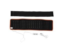 Cinturón flexible de fototerapia LED roja de 620+850 nm con temporizador para espalda, hombros, articulaciones y músculos (naranja)