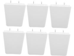 Organizador Tablero Perforado Blanco 6 Ganchos Acero