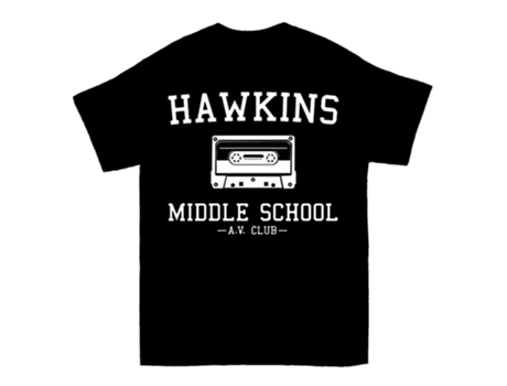 Camiseta ROCKINSTONE Stranger Things Hawkins Av Club Huge Algodón para Hombre (3XL)