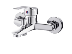 Grifo De Baño Monomando De Acero Inoxidable - Acabado Cromado - Filtro De Agua Fría Y Caliente - 10,5 Cm De Alto X 13,5 Cm De Fondo