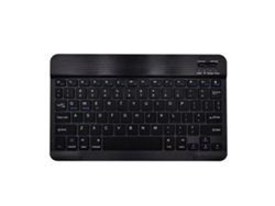 Teclado inalámbrico Bluetooth Yuysan de 10 pulgadas, color negro (inglés-portugués)