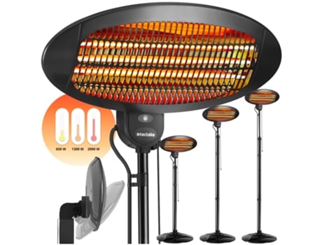 Calefactor radiante por infrarrojos Solaris Monolith 2000 W TECTAKE