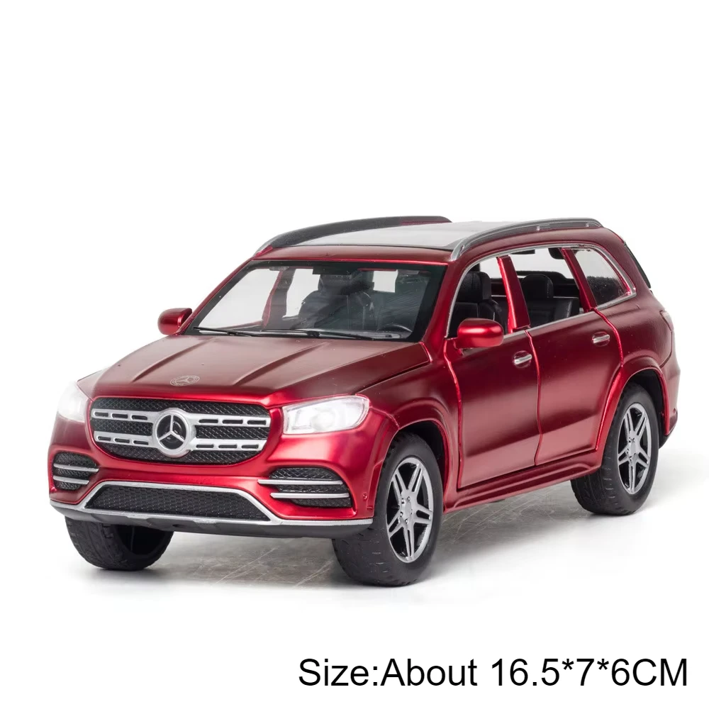 (gls580 Rojo) Escala 1:32 - Modelo de coche - Puertas que se abren - Efectos de luz y sonido