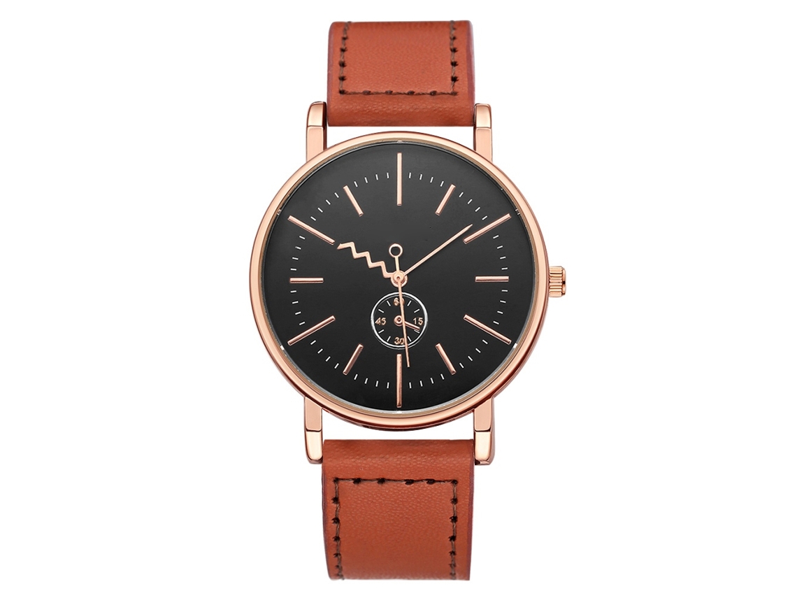 Relógio De Pulso Mulher Simples Elegante Aço Inoxidável Quartzo Ouro Rosa