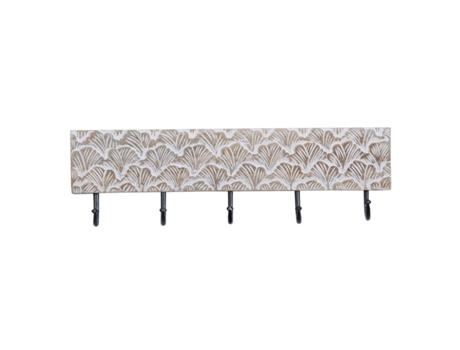 Perchero de Pared 50,5 x 7 x 14,5 cm Metal Madera