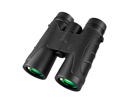 Prismáticos 10x42, Prismáticos profesionales para adultos, para observación de aves/caza, negro CHRONUS