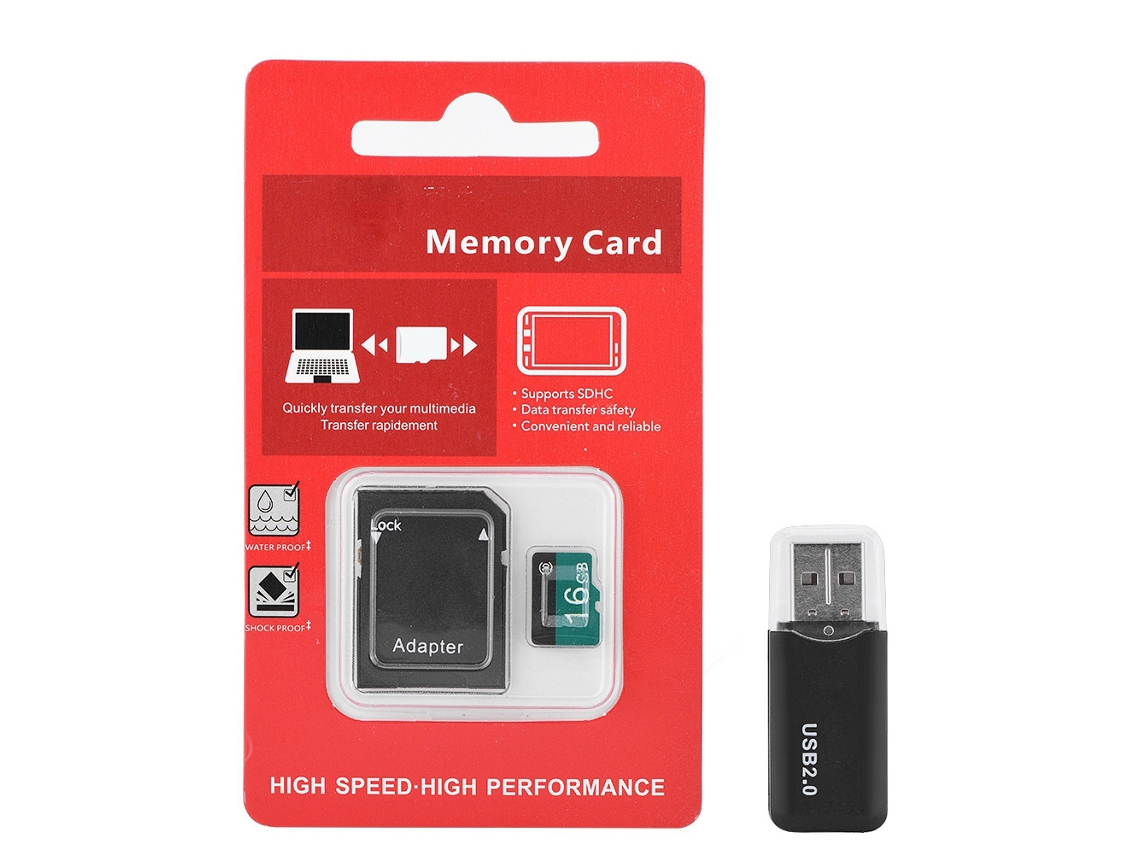 Tarjeta Tf Metal Mini Pen Drive Unidad Flash Micro Sd Con Adaptador 16g