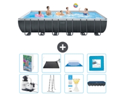 Intex Piscina Ultra Xtr Retangular - 732x366x132 Cm - 9-peças S621
