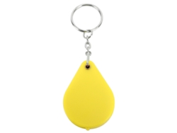 Llavero con lupa plegable portátil de 10 aumentos, color amarillo.