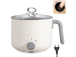 Mini Olla Eléctrica Portátil De 1,8 L Con Dos Niveles De Potencia, Color Blanco. Siurn