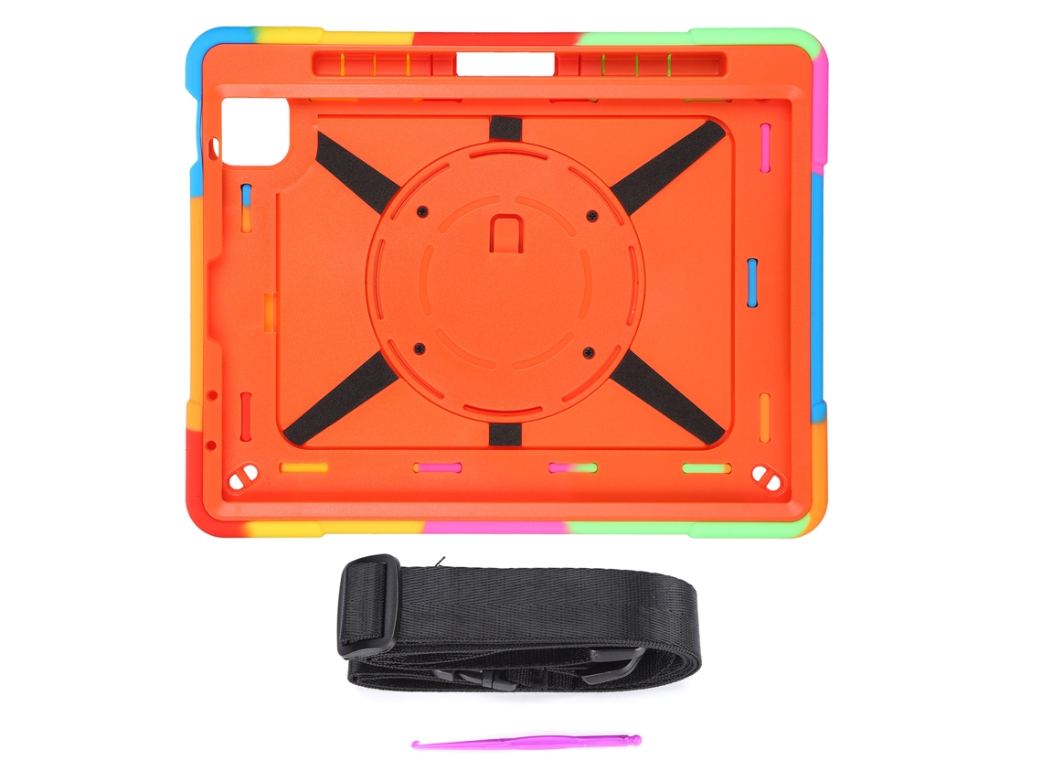Funda protectora para tableta (rotación de 360 grados y correa para mano y hombro)