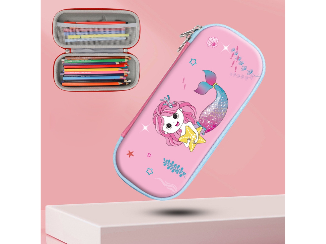 Dimensiones: 22x10x4 cm, Estuche para lápices con diseño de dibujos animados, bonito y de gran capacidad MDUG (estilo I)