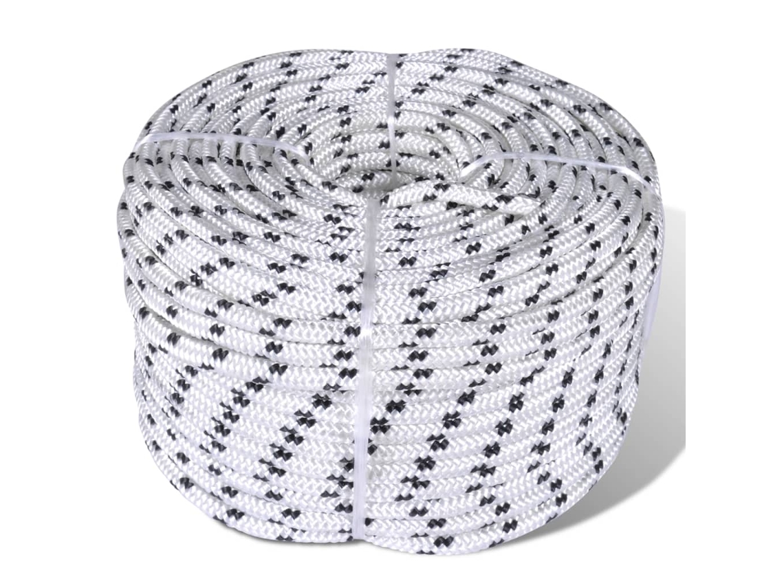 Cuerda Trenzada Poliéster 8 Mm 250 M Blanco