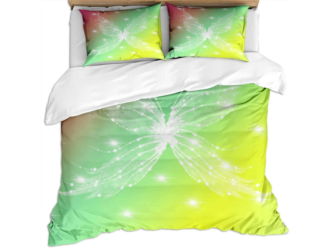 Funda Nórdica Juego Ropa Cama Microfibra Estampado Almohada Funda 140x200cm 65x65cm 140 X 200 Cm 65