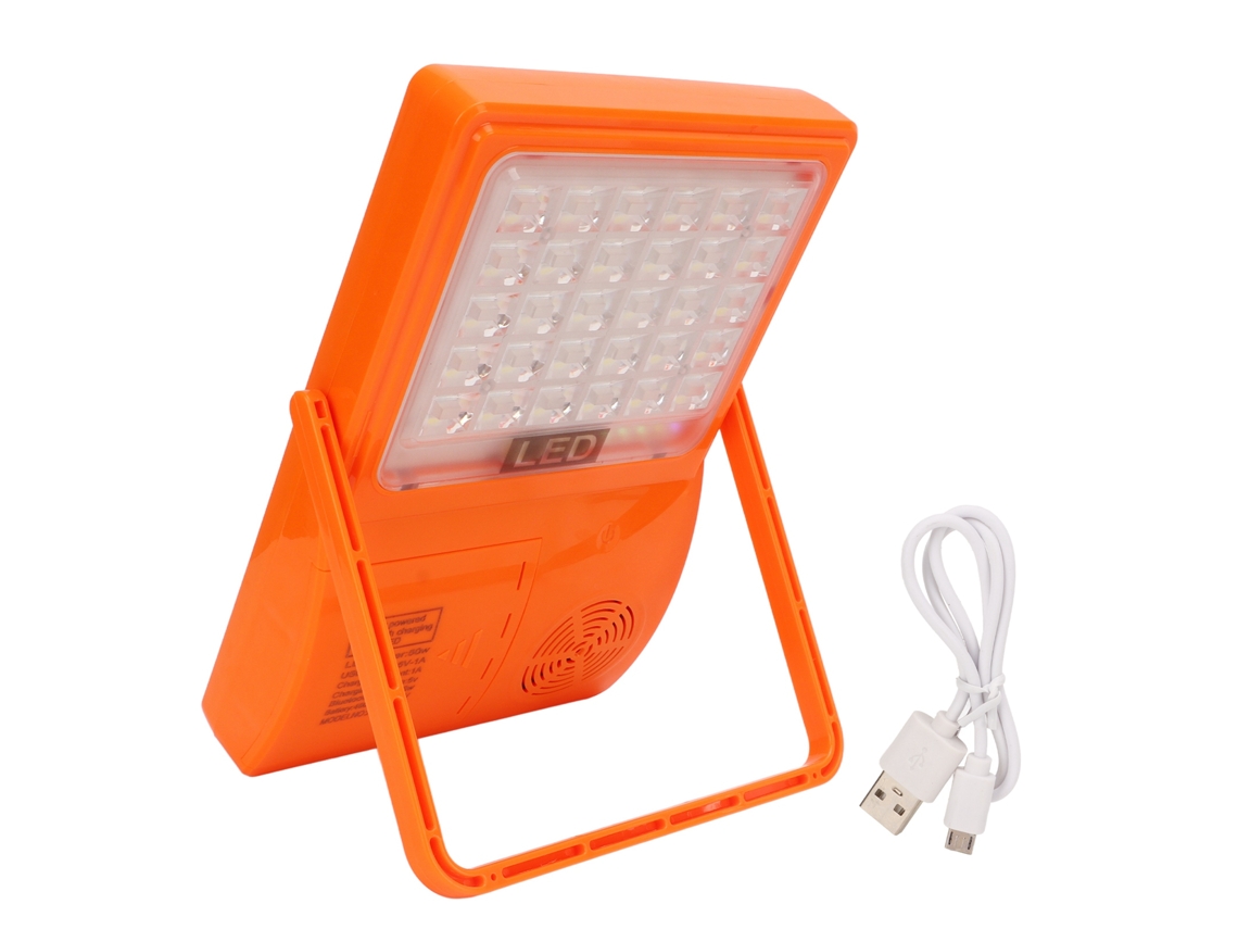 2026-linterna De Emergencia Solar Recargable Usb Multifuncional Con Música Led Para Camping Y Trabajo