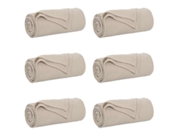 Mantitas De Sofá 6 Uds Beige 240 X 220 Cm Lana