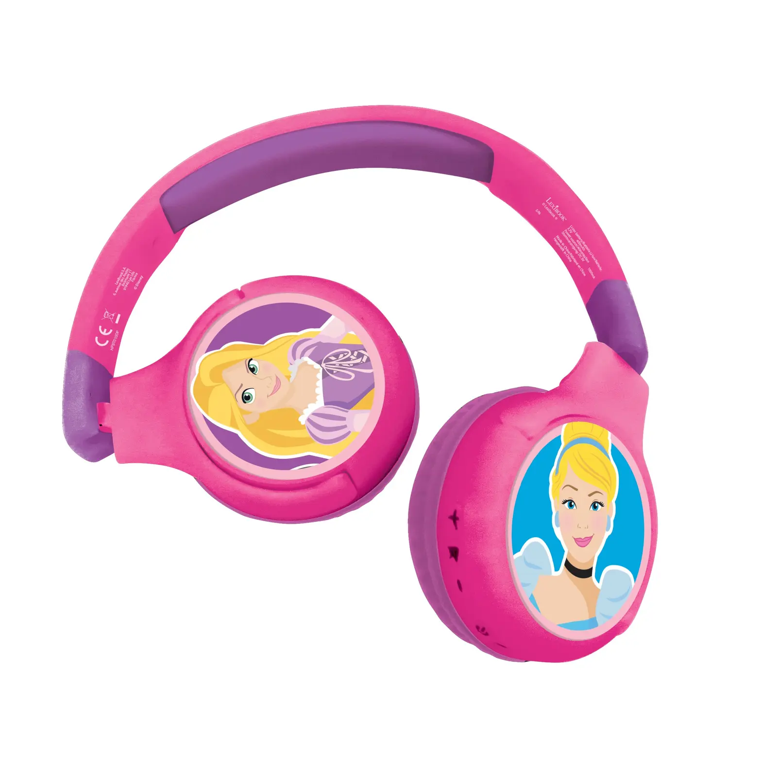 Disney Prinzessinnen 2-in-1 Bluetooth® Und Kabel-kopfhörer, Faltbar, Mit Sicherer Lautstärkebegrenzung