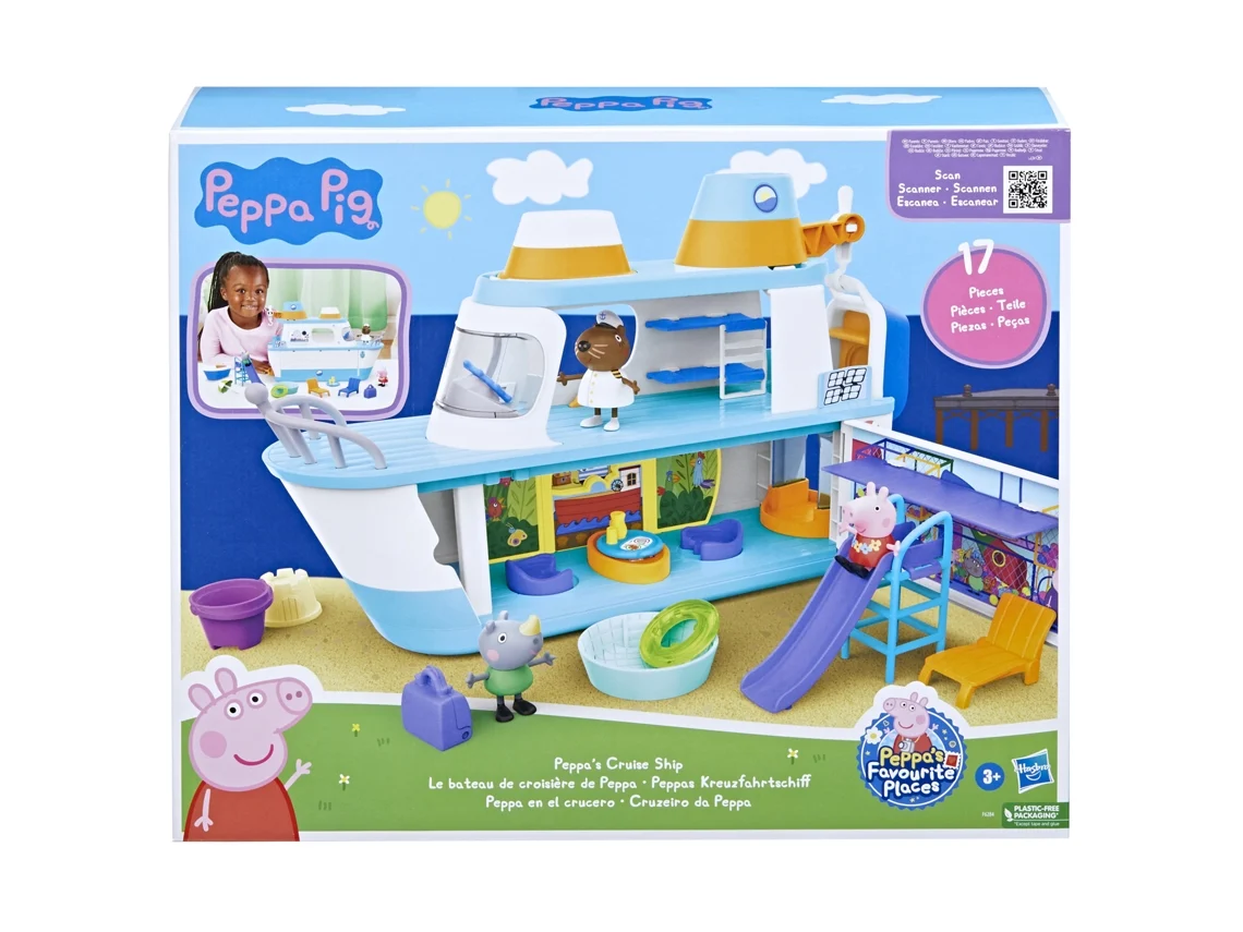 Casas de Bonecas PEPPA PIG Peppa en el crucero (Edad Mínima: años)
