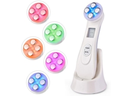 Masajeador facial, eliminador de arrugas, recargable por USB, instrumento de belleza eléctrico para el cuidado facial, 6 modos y luz LED utilizada para Yemaesre
