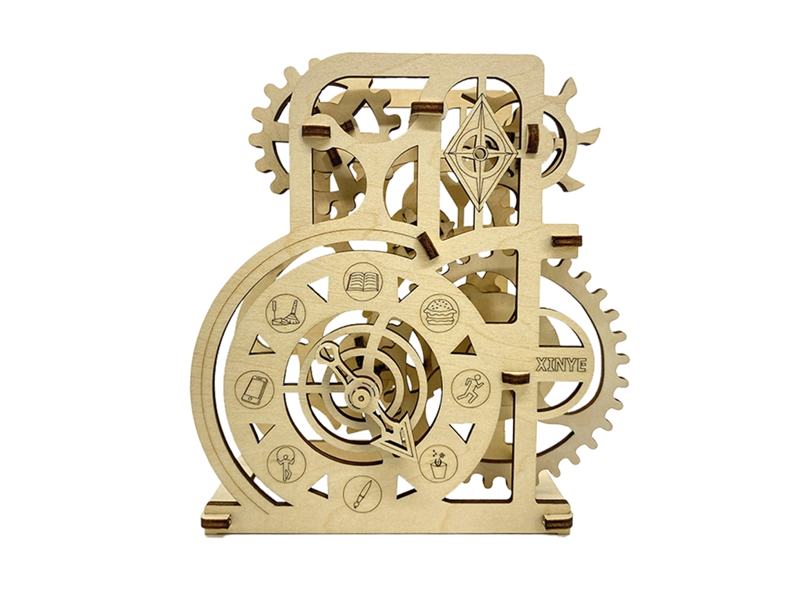 Maqueta de Madera 3D con Movimiento Mecánico - Diseño de Rueda de la Fortuna - 56 Piezas (175x175x175 cm)