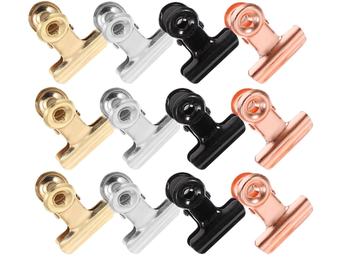 Juego de 20 clips magnéticos multifuncionales de acero inoxidable para fotos, ideales para decoración y organización de paredes - GOKOCO