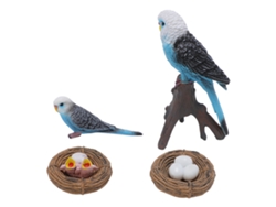 4 Piezas Juguete Ciclo De Vida De Periquito Pvc Figuras Educativas Para Niños