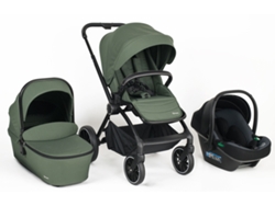 Cochecito 3 en 1 con asiento de coche para bebé Babygo Harmony Green