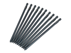 Kit De 10 Pontas De Parafusadeira Cruzada Ph2 Em Aço S2 Com Virabrequim 1/4 Polegada 150mm
