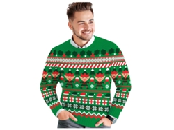 Jersey Navidad Elfo verde para hombre