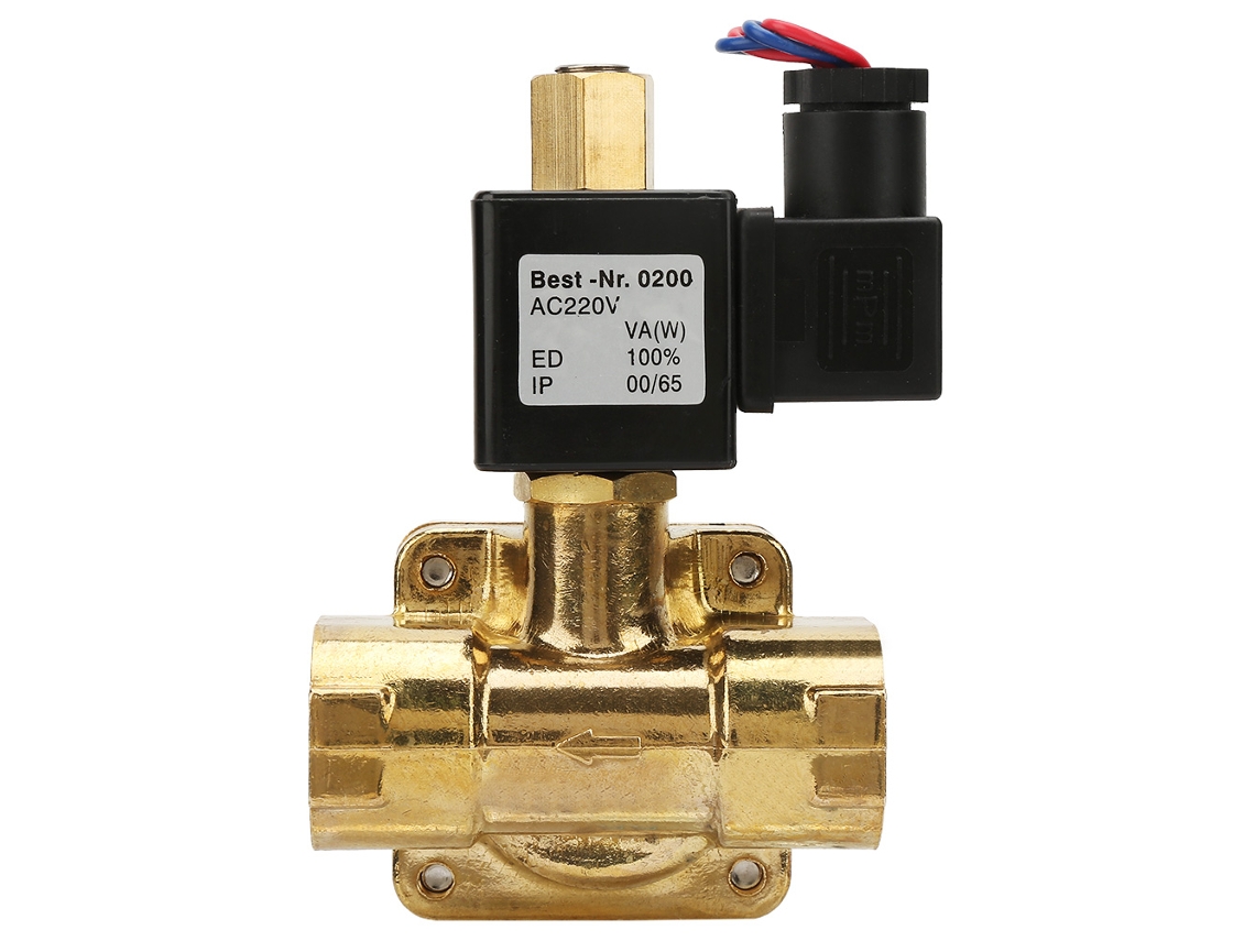 2026velora-válvula Solenoide Eléctrica De Latón Normalmente Abierta G3/4'' Para Agua Aire 0-1.6mpa 232psi (ac220v)