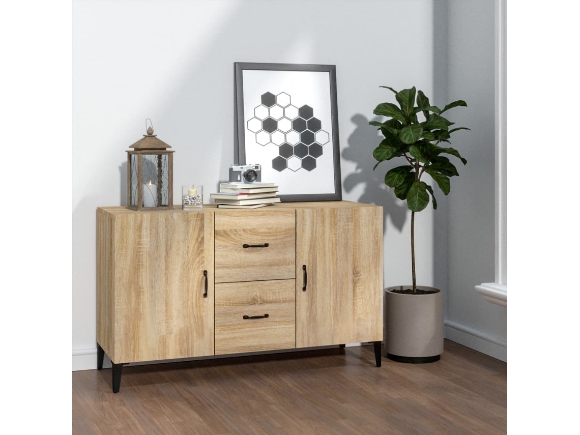 Lovely Home Aparador 100X36X60 Cm Derivados de Madera Roble Sonoma