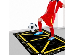 Tapete de entrenamiento de fútbol para todos los niveles, entrenamiento de agilidad y zancada, 40 x 60 cm Eifson (Amarillo dorado)