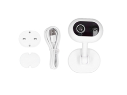 Cámara De Seguridad Wi-fi 1080p Con Visión Nocturna Y Rotación De 360° Para Bebés Y Uso En Interiores.