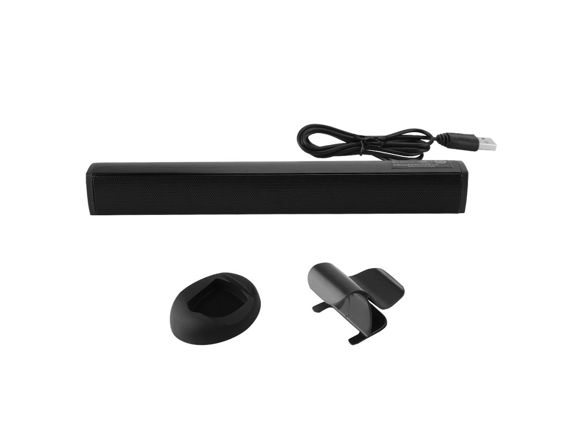 Altavoz (tarjeta De Sonido Integrada Controlada Por Usb) Altavoz Portátil Pequeño Para Laptop Ps4 Computadora Juego Negro