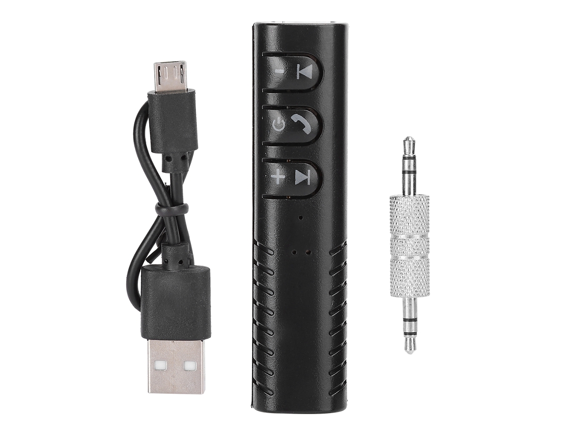 Receptor Bluetooth Portátil Con Clip Para Collar, Conector Aux De 3,5 Mm Para Coche, Llamadas Y Fotos En Hd, Batería De 250 Mah.