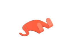 Percha adhesiva con forma de elefante y 2 ganchos, Lauxa Home, acero inoxidable, colores surtidos, 7,5 x 5,5 cm, 2 kg
