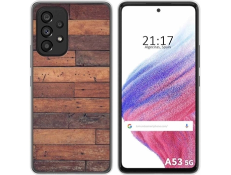 Carcasa para Samsung Galaxy A53 5G TUMUNDOSMARTPHONE Dibujos Madera 03 Multicolor