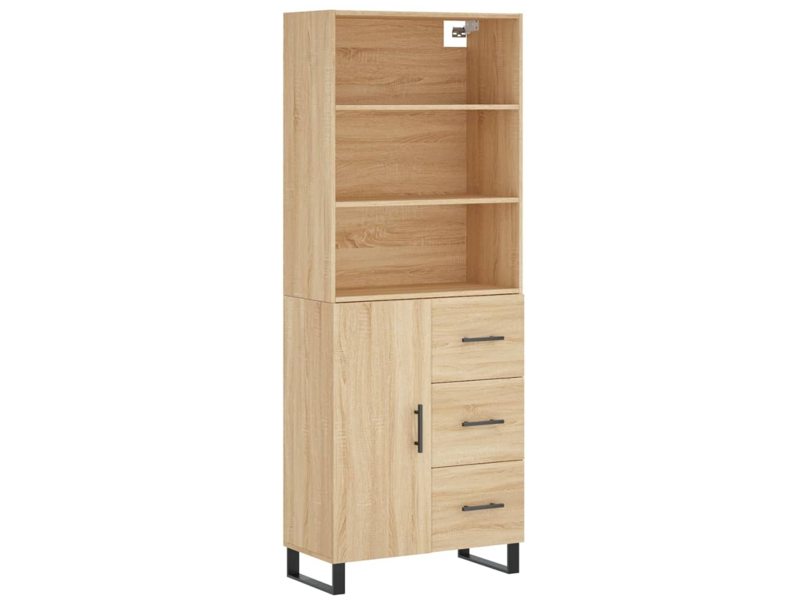 Mueble alto en derivados de madera, color Sonoma, MAISON EXCLUSIVE (69,5 x 34 x 180 cm)