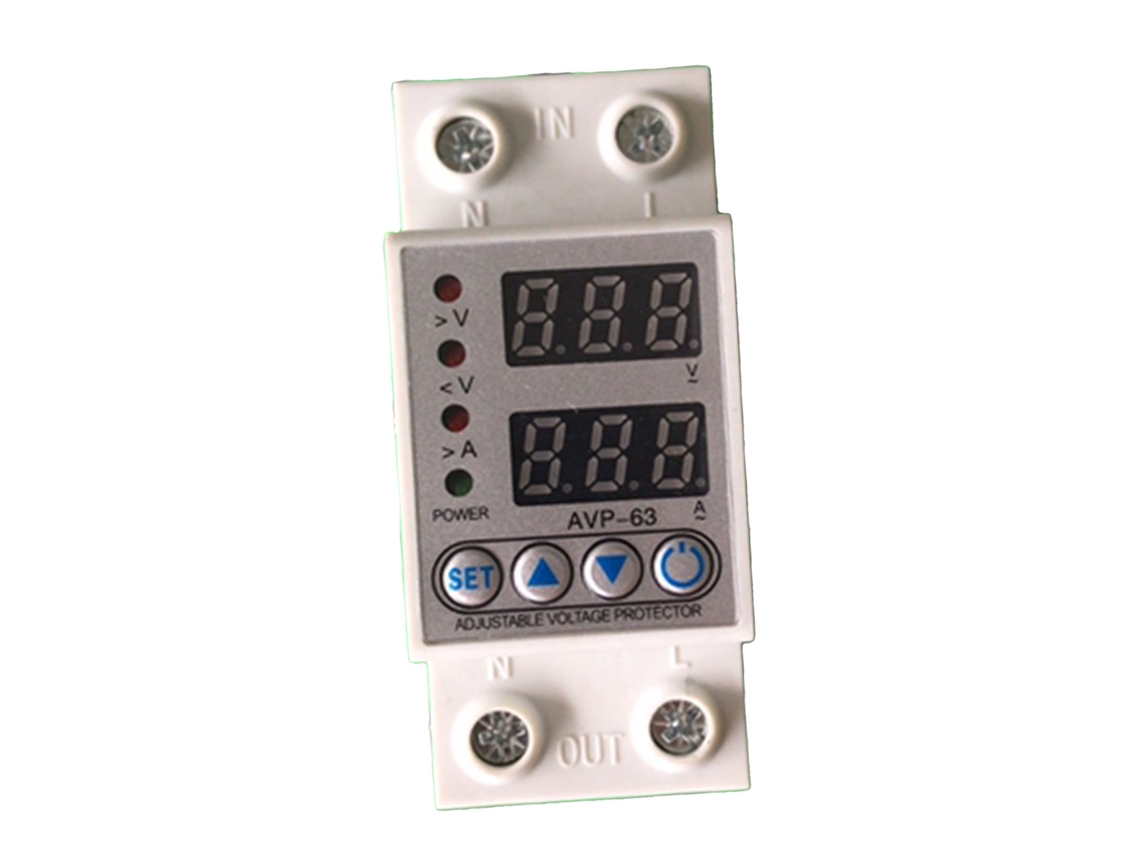2026horizon-protector De Tensión Automático Reset Con Pantalla Digital Sobretensión Baja Tensión Interruptor 63a 2p Zy