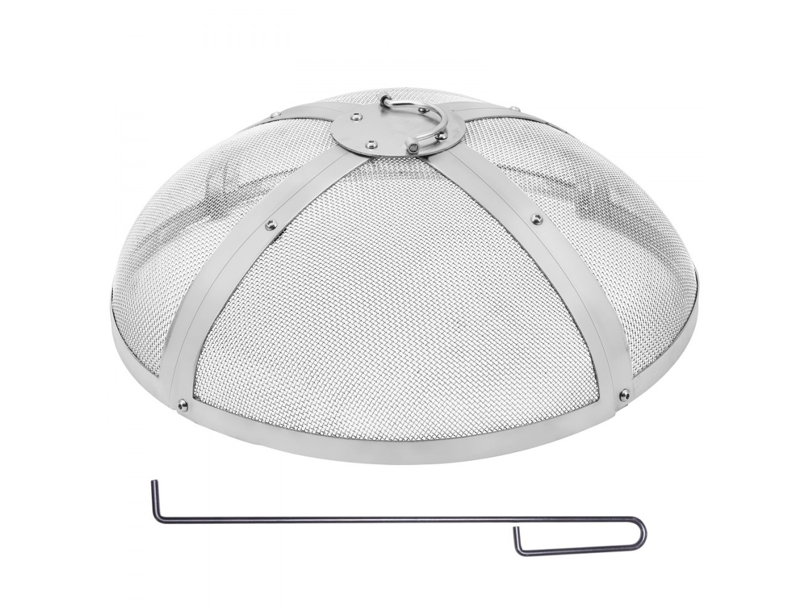 Conjunto de protección para chimenea y brasero exterior de acero inoxidable Tekmaquinas de 508 mm