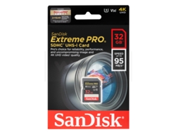 Tarjeta de memoria SD SANDISK Extreme Pro 32GB 95MB/S V30