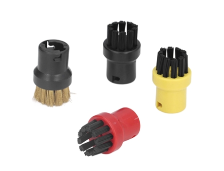 Uds cepillos de limpieza a vapor eliminación de polvo cepillo de limpieza a vapor pequeños cepillos redondos de repuesto para Karcher Sc1 Sc2 Sc3 S...