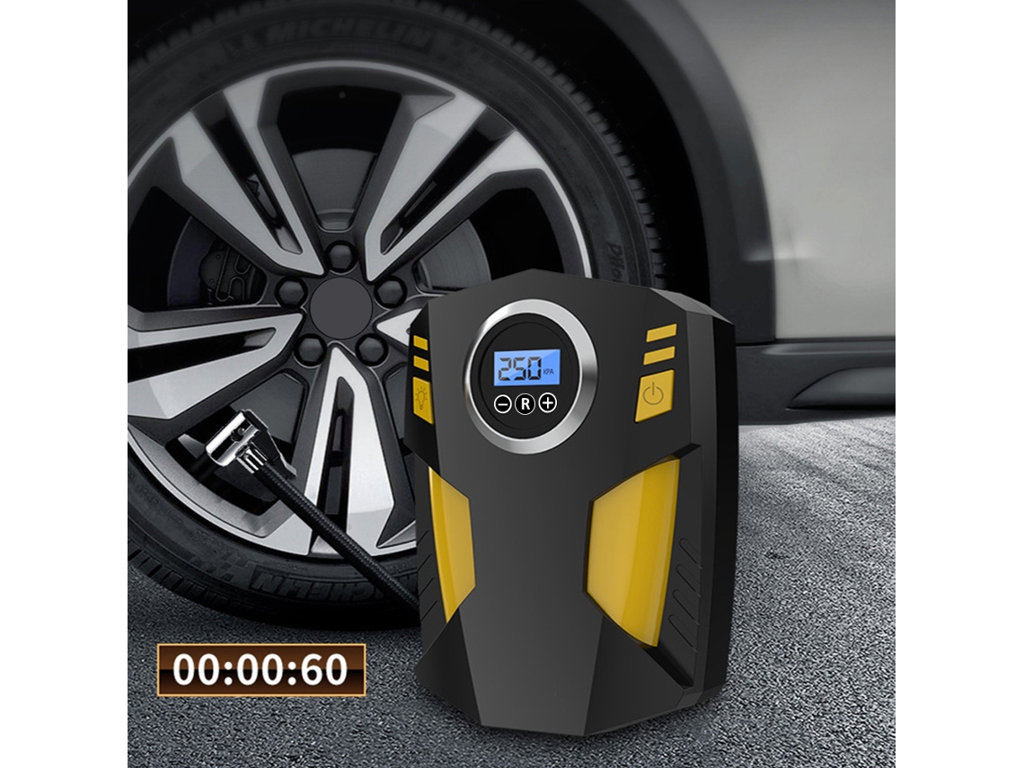 Compresor De Aire Digital Portátil Para Coche Con Luz Led, Bomba De Aire Neumática De 12 V Para Neumáticos, Motocicletas Y Bicicletas.