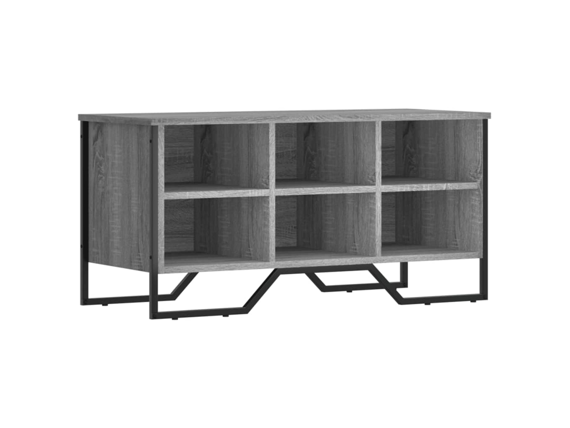 Maison Exclusive - Zapatero De Madera De Ingeniería Gris Sonoma 90x38x45,5 Cm