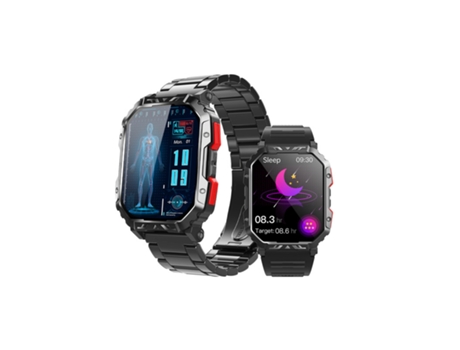 CHRONUS F407 Reloj Inteligente Hombres Bluetooth Llamada Al Aire Libre Impermeable-Negro